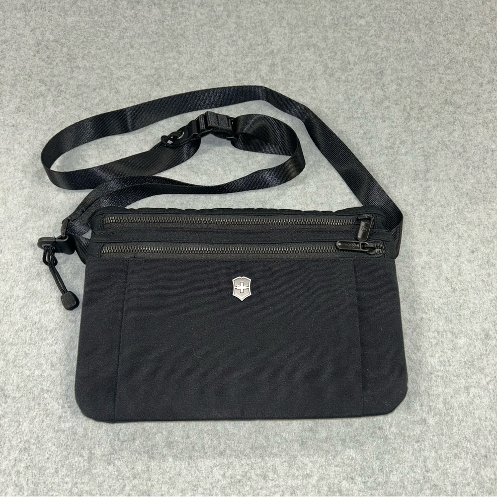 VICTORINOX Swiss Victorinox luxury quality adjustable black crossbody bag